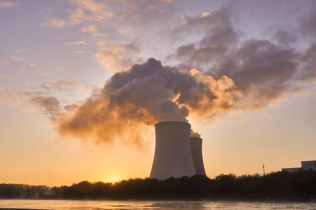 nuclear power plant, rhine, flow, nuclear power, atomic energy, smoke, steam, industrial, energy, power supply, electricity, nuclear reactor, backlighting, nuclear power, nuclear power, nuclear power,